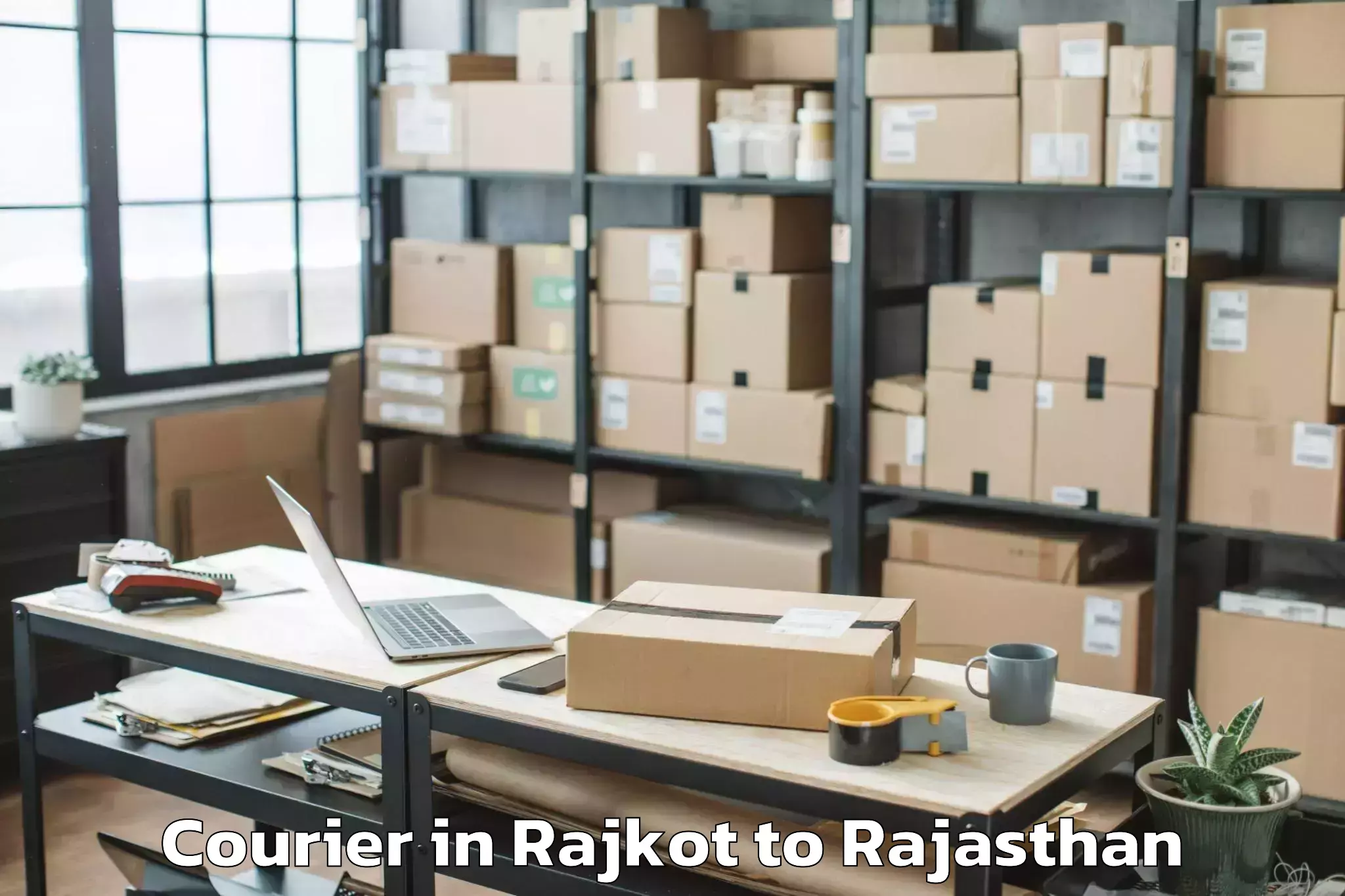 Quality Rajkot to Mandawar Courier